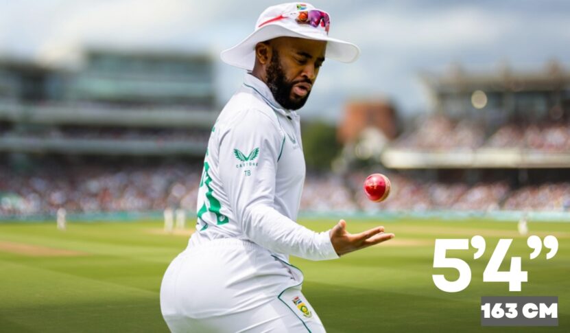 A South African cricketer in a white uniform and wide-brimmed hat juggles a red cricket ball on the field